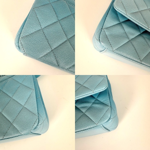 CHANEL My Everything Incognito Medium Blue Ombre Shaded Quilted Caviar Flap Bag - Picture 7 of 14